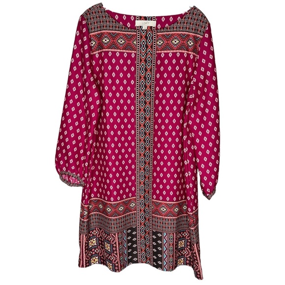 LOFT Dresses & Skirts - Ann Taylor LOFT Print Dress Flowy Sz L